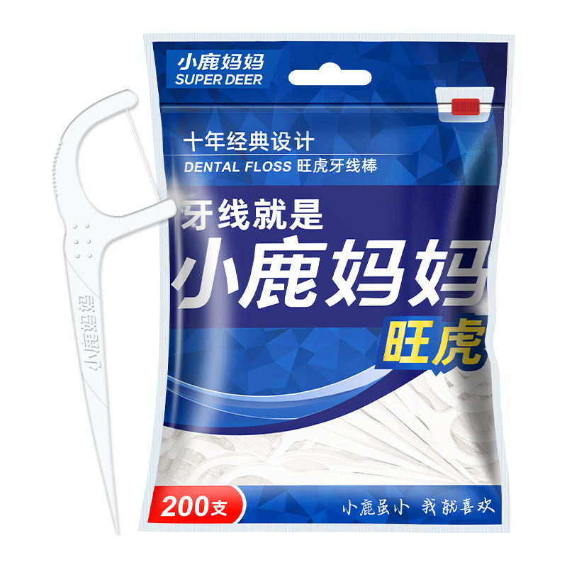 小鹿妈妈旺虎牙线棒200支