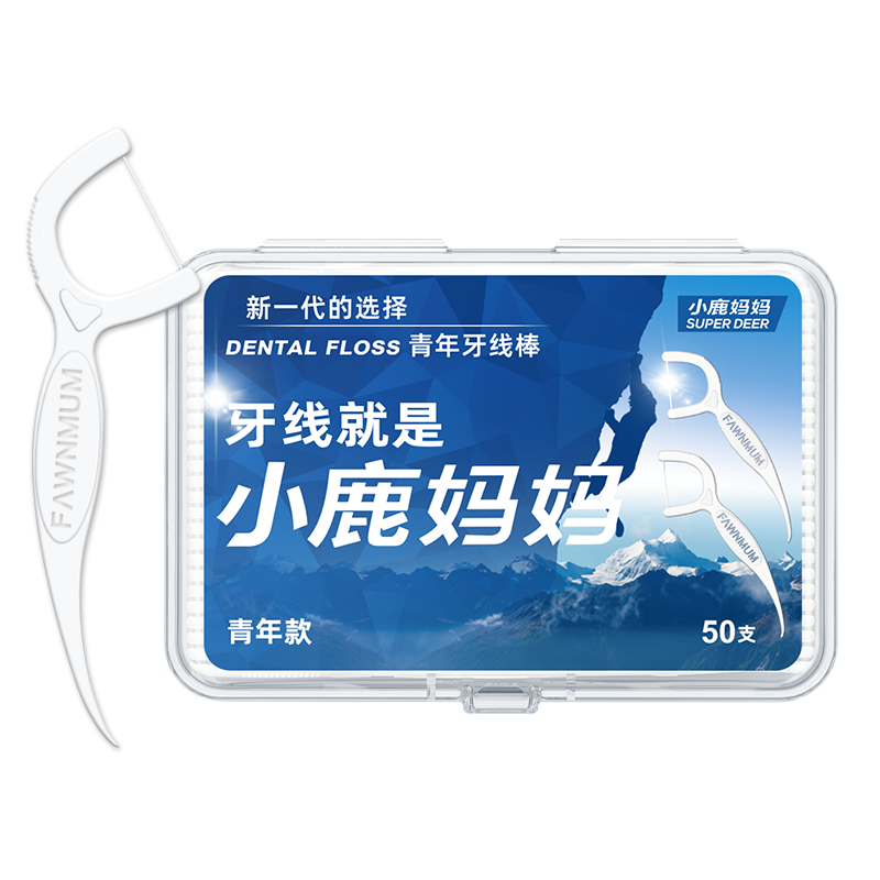 小鹿 青年牙线50支 盒装