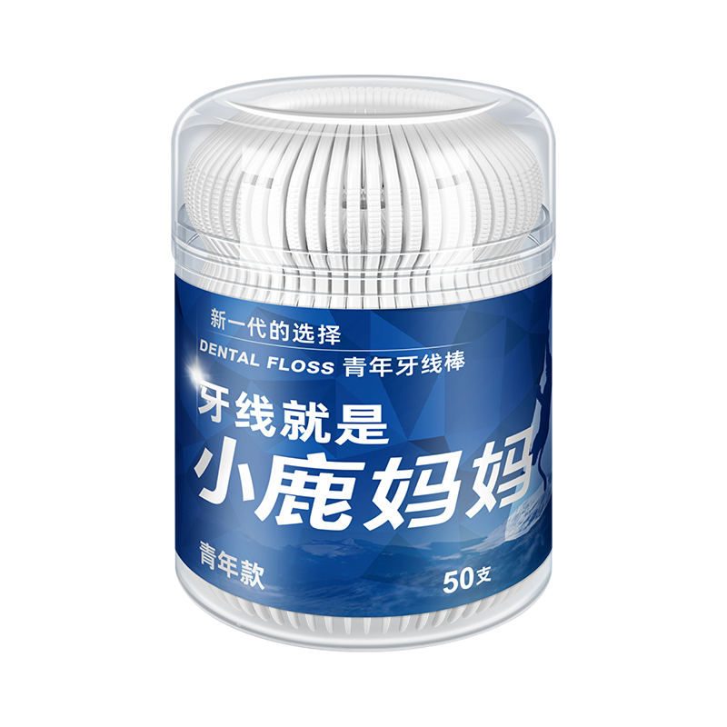 小鹿 青年牙线50支 桶装